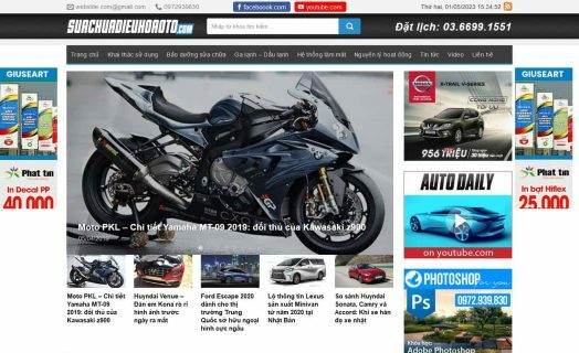 Desain Website - Tema WordPress untuk Berita Otomotif