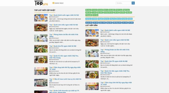 Theme Wordpress Toplist Công Ty Marketing, Dịch Vụ, Du lịch 4