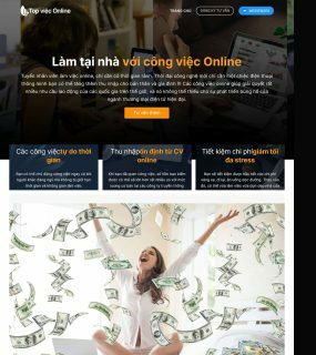 Thiết kế Website Tuyển Dụng Landing Page Top việc Online