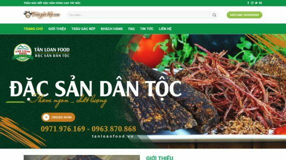 Thiết kế Website - Theme Wordpress Bán Thịt Trâu Gác Bếp 4