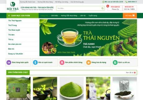 Thiết kế Website Bán Hàng Nông Sản. Theme Wordpress Nông Sản Bán Hàng Trà Xanh 4