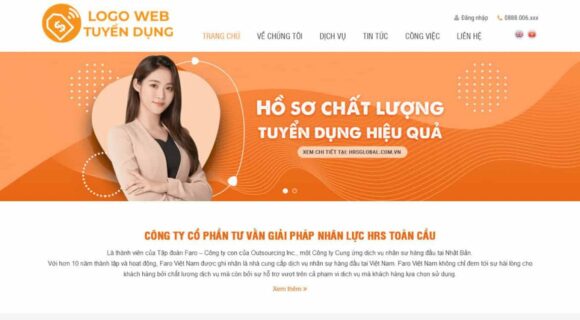 Thiết kế Website, Theme Wordpress Tuyển Dụng Chuyên Nghiệp