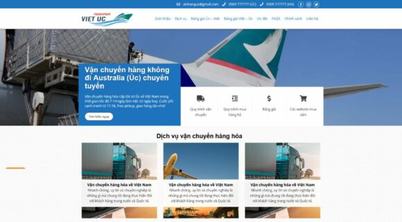 Website Design - WordPress Theme for Australian Transport Services 2