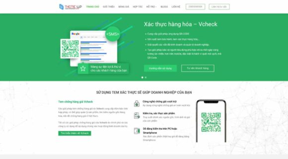 Desain Website - Tema WordPress Layanan Bisnis Vcheck