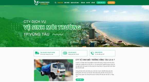 Website Design - WordPress Theme for Environmental Sanitation and Sewage Services