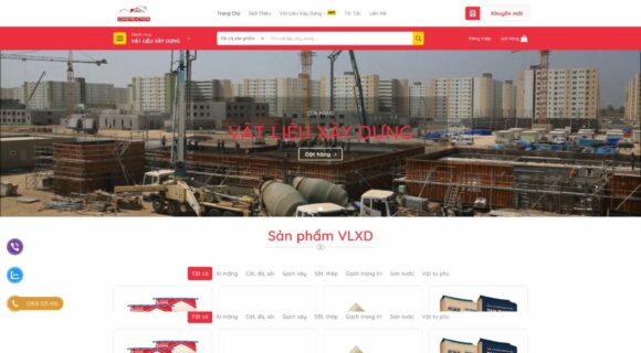 Thiết kế Website Cửa Hàng Vật Liệu Xây Dựng. Theme Wordpress Xây Dựng Cửa Hàng Vật Liệu 4