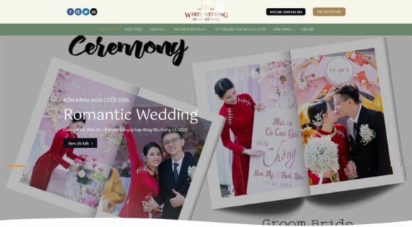 Design a Wedding Service Website. Premium WordPress Theme for Weddings