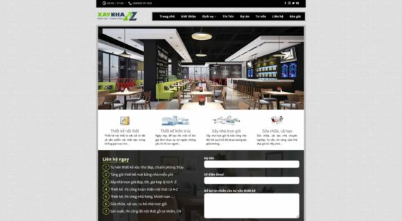 Design a Website for Architecture Construction Company. WordPress Theme for Interior Construction 1