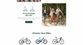 Design a Bicycle Rental Website. WordPress Theme for Rental Services - Bicycle - Taxi