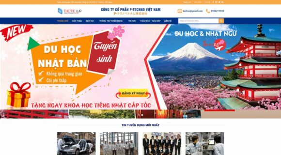 Thiết kế Website - Theme Wordpress Xuất Khẩu Lao Động 2