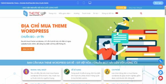 Mẫu theme WordPress Bán Hàng Chuyên Nghiệp chuẩn SEO