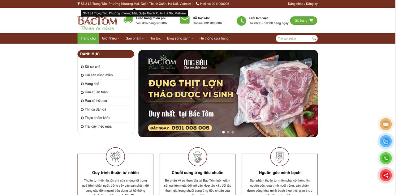 Theme WordPress Bán Hàng Thực Phẩm Tạp Hóa 4 