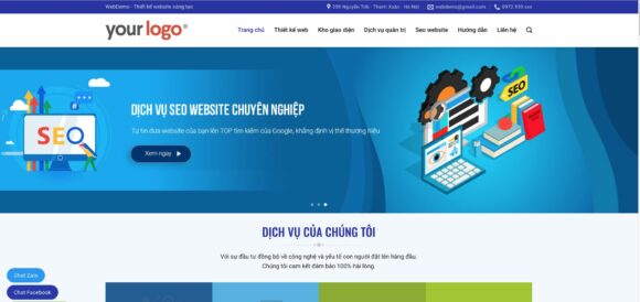 Theme WordPress Công Ty Marketing Thiết Kế Web 5 mang đến dịch vụ SEO chuyên nghiệp