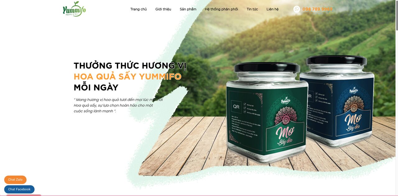 Theme WordPress Nông Sản 4 tạo cảm giác gần gũi và tinh giản 