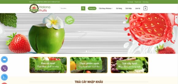 Trang chủ theme WordPress Nông Sản Bán Trái Cây 1