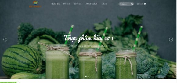 Theme WordPress Thực Phẩm Hữu Cơ Bán Hàng 4 thể hiện sự thuần chay từ thiên nhiên