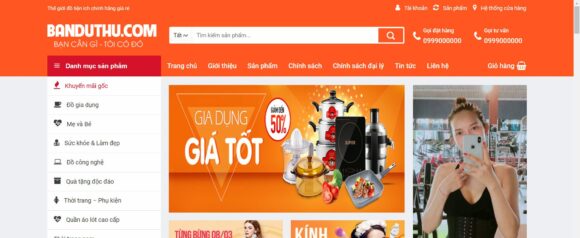 Mẫu Thiết kế Website Bán Đồ Gia Dụng, Bán Hàng Điện Máy Mỹ Phẩm Thời Trang 4