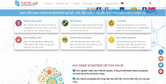 Website bán theme thiết kế chuẩn SEO