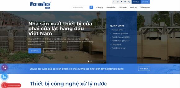 Mẫu thiết kế Website Cơ Khí Doanh Nghiệp Theme Hot