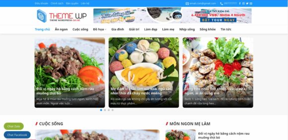 Mẫu thiết kế Website Du Lịch Tin Tức 4