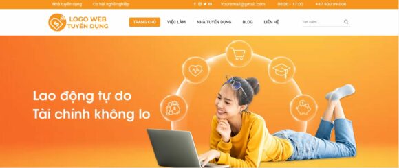 Mẫu Thiết kế Website Tuyển Dụng Chuyên Nghiệp