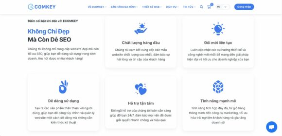 Tại Sao Nên Chọn Dịch Vụ Thiết Kế Web Chuẩn Seo Của Ecomkey?