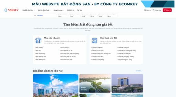 Thiết Kế Website - Theme WordPress Bất Động Sản Ecomkey