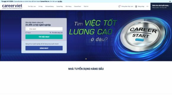 Thiết kế website Công Ty Careerviet – Website Agency Chuyên Nghiệp