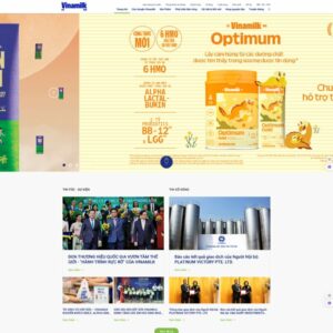 Thiết Kế Website Vinamilk – Thiết Kế Website Doanh Nghiệp Chuẩn SEO, Trọn Gói