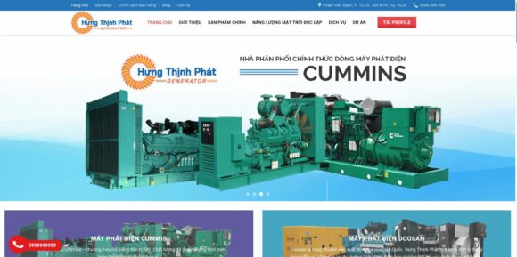 Giao Diện Thân Thiện của thiết kế website điện máy