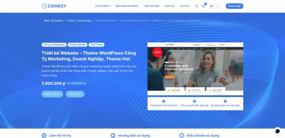 Chọn ý tưởng trang chủ cho thiết kế Website công ty Marketing 