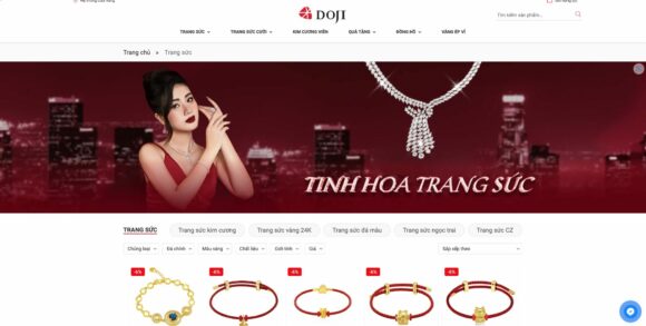 Thiết kế website Công Ty Doji được bảo mật cao