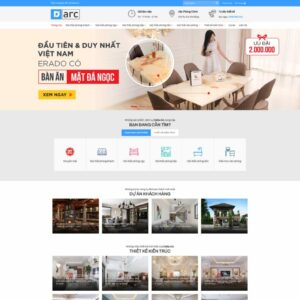 Thiết kế Website - Theme Wordpress Nội Thất Mẫu 21 Sang Trọng