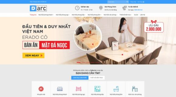 Thiết kế Website - Theme Wordpress Nội Thất Mẫu 21 Sang Trọng