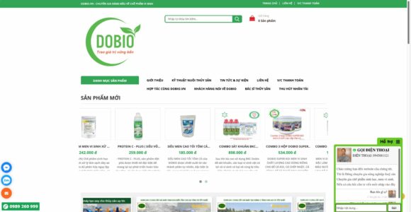 Trang chủ thiết kế website Công Ty Dobio