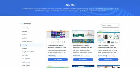 Giới Thiệu Dịch Vụ Thiết Kế Website Điện Máy 