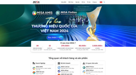 Thiết Kế Website Misa – Dịch Vụ Thiết Kế Website Công Nghệ Hiện Đại, Trực Diện, Trọn Gói