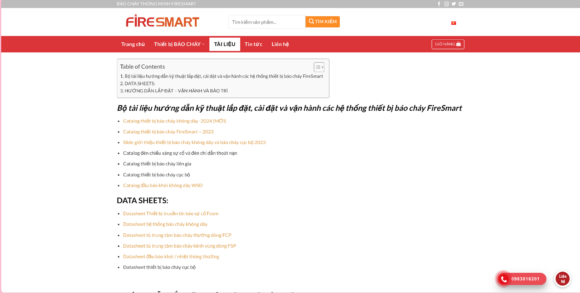 Hướng dẫn lắp đặt trong thiết kế website công ty Firesmart