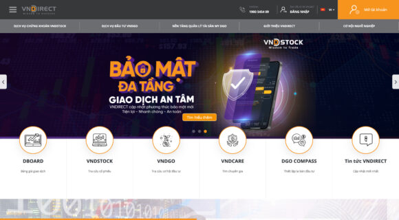 Dịch vụ Thiết Kế Website Công Ty Chứng Khoán Vndirect Trọn Gói, Giá Rẻ Tại Ecomkey