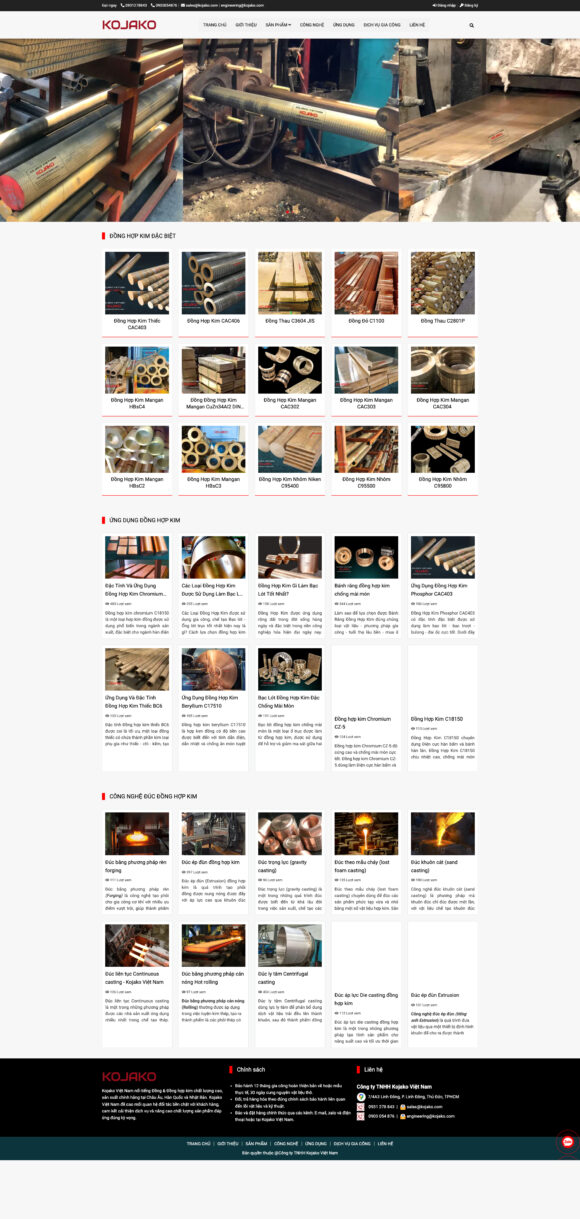 Thiết Kế Website Công Ty Kojako, TOP Website Bán Hàng Hiệu Quả