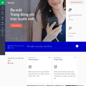 Thiết Kế Website Công Ty Manulife Chuẩn UX/UI, Tối Ưu SEO