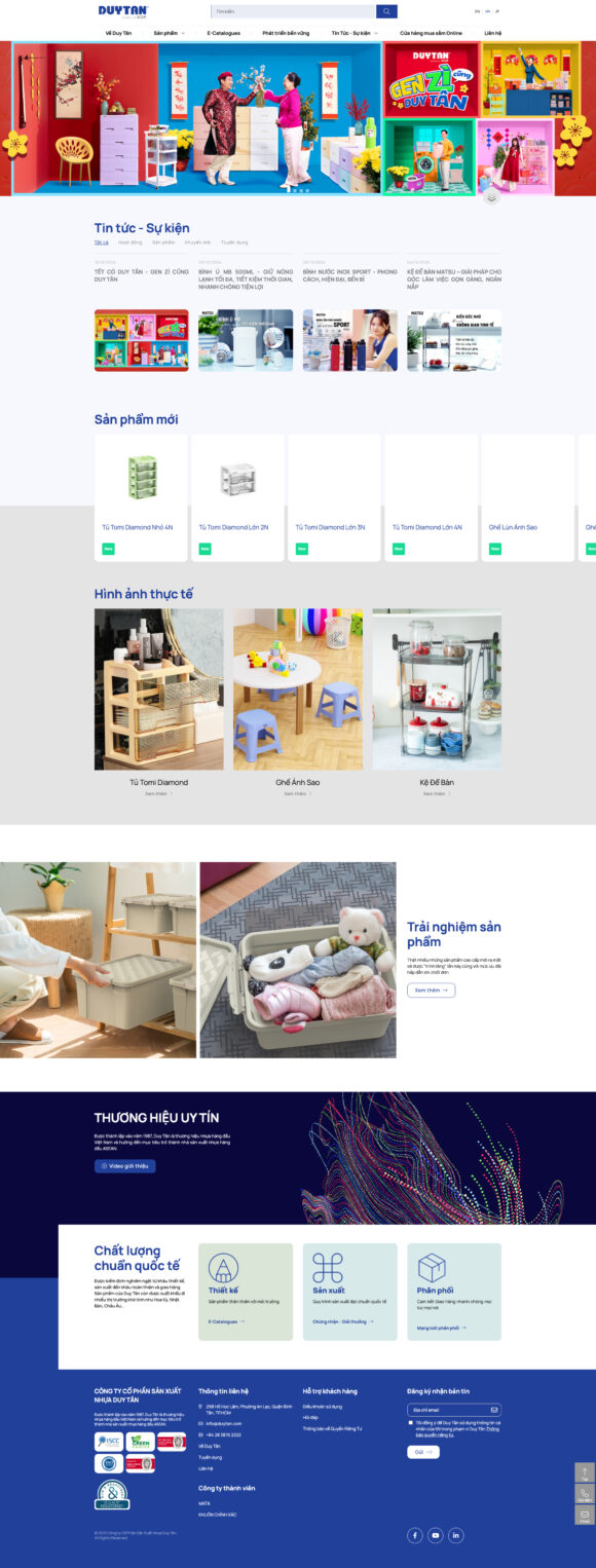 Bạn Cần Dịch Vụ Thiết Kế Website Công Ty Nhựa Duy Tân Như Mẫu, Chuẩn SEO
