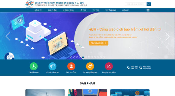 Thiết Kế Website Công Ty Thái Sơn Với Giao Diện Hiện Đại, Chuẩn Công Nghệ 4.0