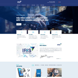 Dịch Vụ Thiết Kế Website Công Ty Truyền Thông Iris Chuẩn Mẫu, Tối Ưu Hiệu Suất