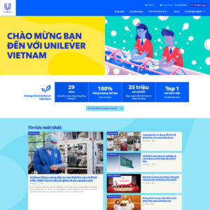 Dịch Vụ Thiết Kế Website Công Ty Unilever Theo Mẫu, Chuẩn SEO, UX/UI