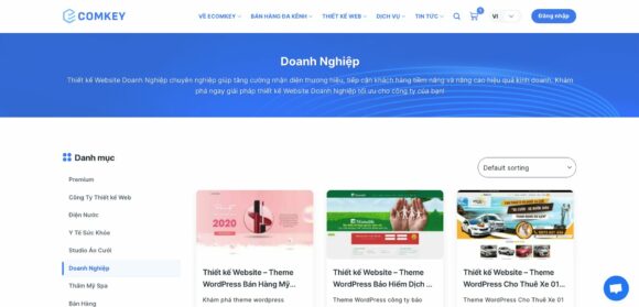 Danh mục thiết kế website doanh nghiệp