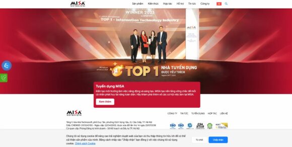 Trang chủ Thiết Kế Website Misa