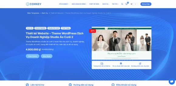 Ưu Điểm Khi Chọn Ecomkey Để Thiết Kế Website Studio Áo Cưới?