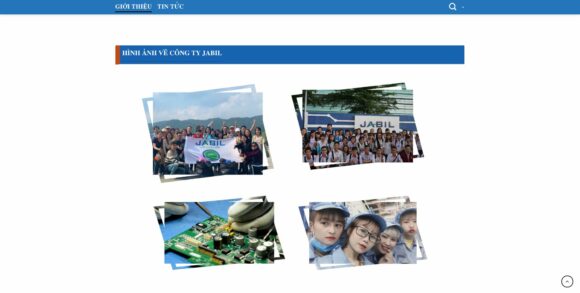 Hình ảnh tin tức công ty trong thiết kế website công ty Jabil