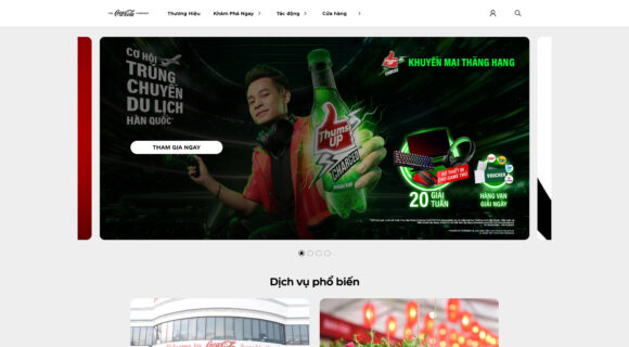 Thiết Kế Website Công Ty Coca-Cola Tối Ưu Giao Diện, Chuẩn SEO